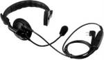 Single-muff Headset w/boom mic & PTT