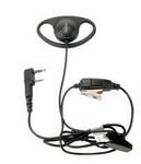 D-Ring Ear Hanger w/ PTT & Mic