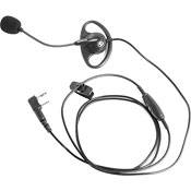 D-Ring Ear Hanger w/ PTT & Boom Mic