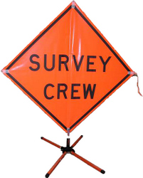 Vinyl Survey Crew Sign